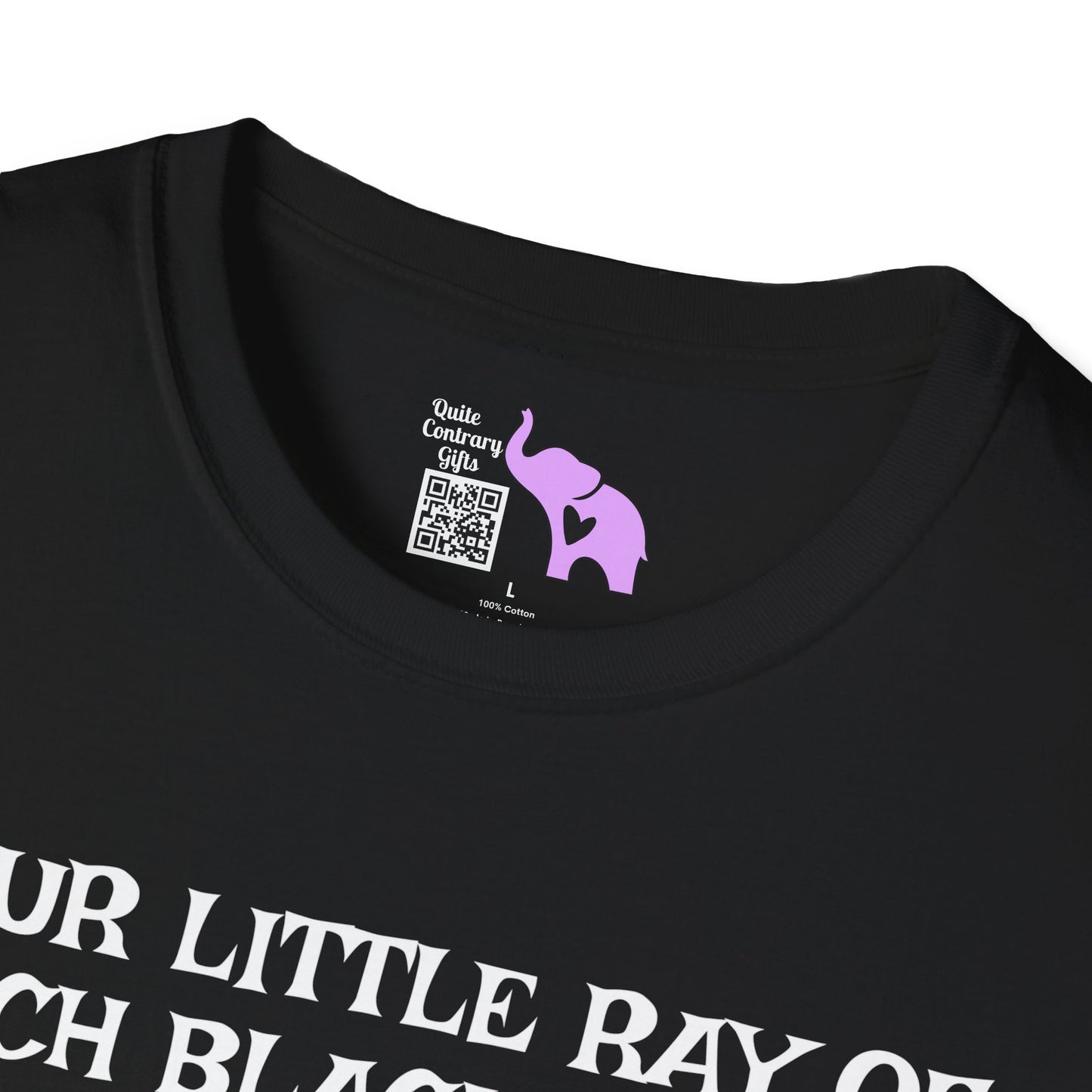 Your Little Ray of Pitch Black Has Arrived (Rainbow) Adult T-shirt