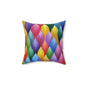 Vivid Vortex Throw Pillow