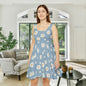 Daisy Print Women's Skater Dress - Fun Spring Floral Dress for Every Occasion