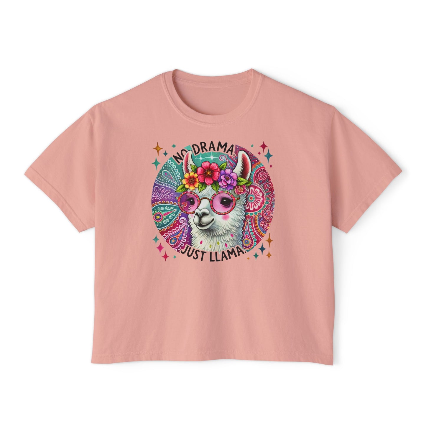 No Drama Just Llama Women's Boxy Tee