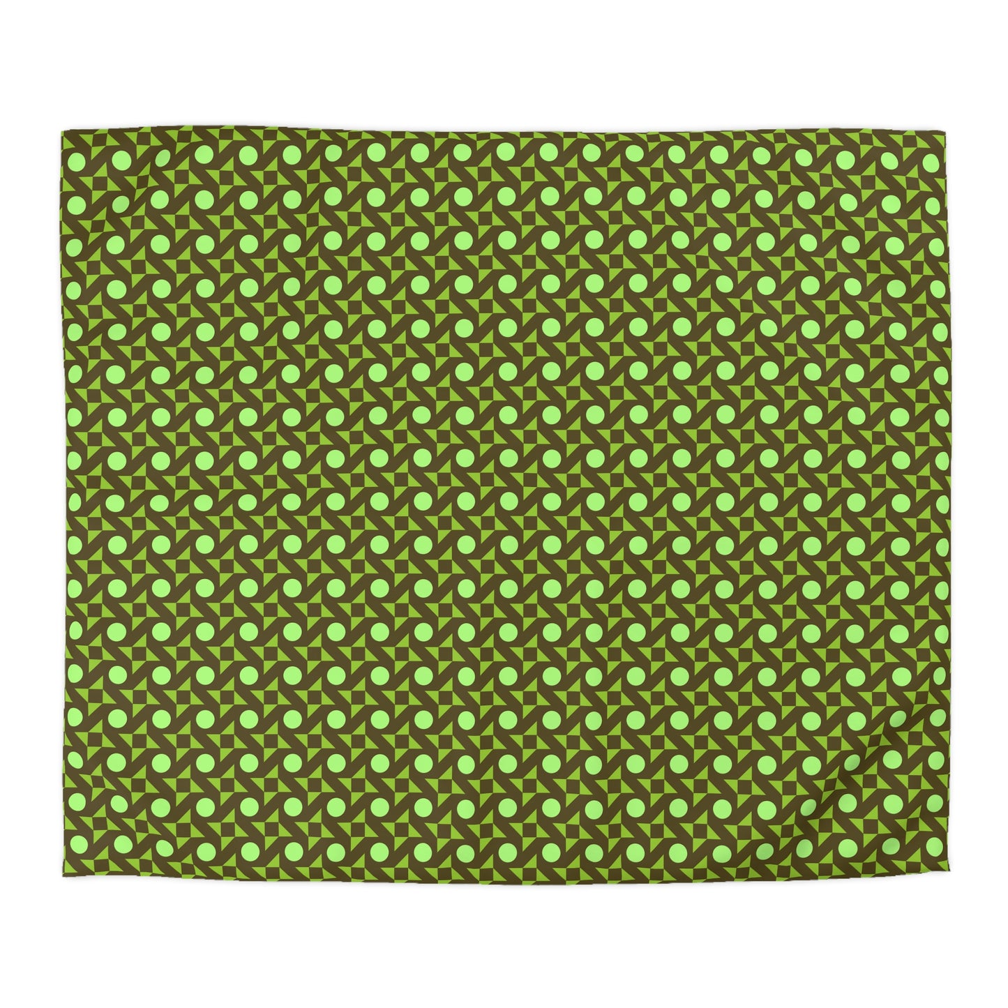 Pistachio Pinwheels Microfiber Duvet Cover