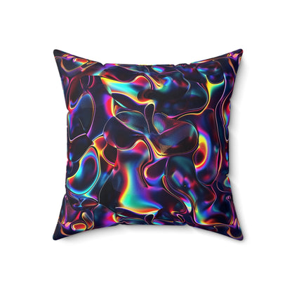 Holographic Mirage Throw Pillow