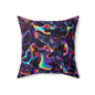 Holographic Mirage Throw Pillow