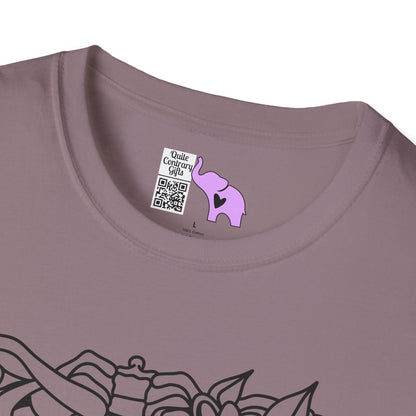 Floral Ribcage Adult T-shirt