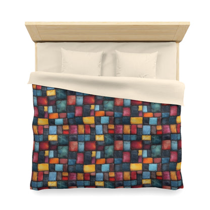 Colorblock Craze Microfiber Duvet Cover