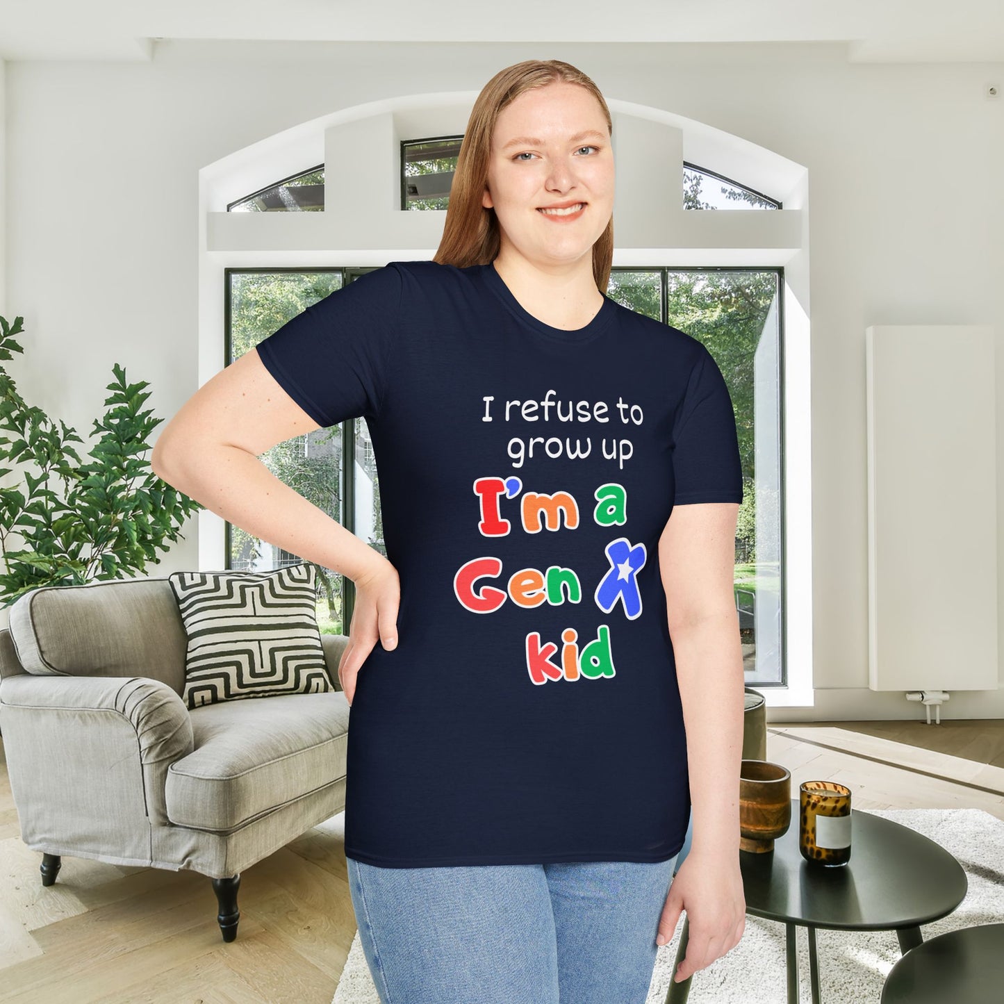 I Refuse To Grow Up I'm a Gen X Kid Adult T-shirt