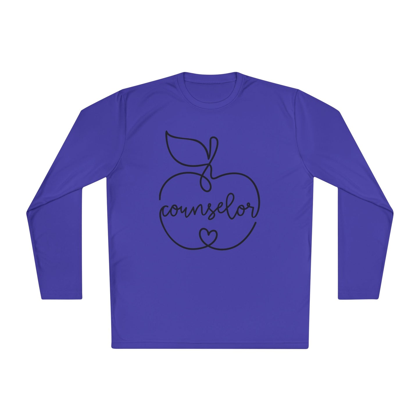 Counselor w/Apple Adult Long Sleeve Tee