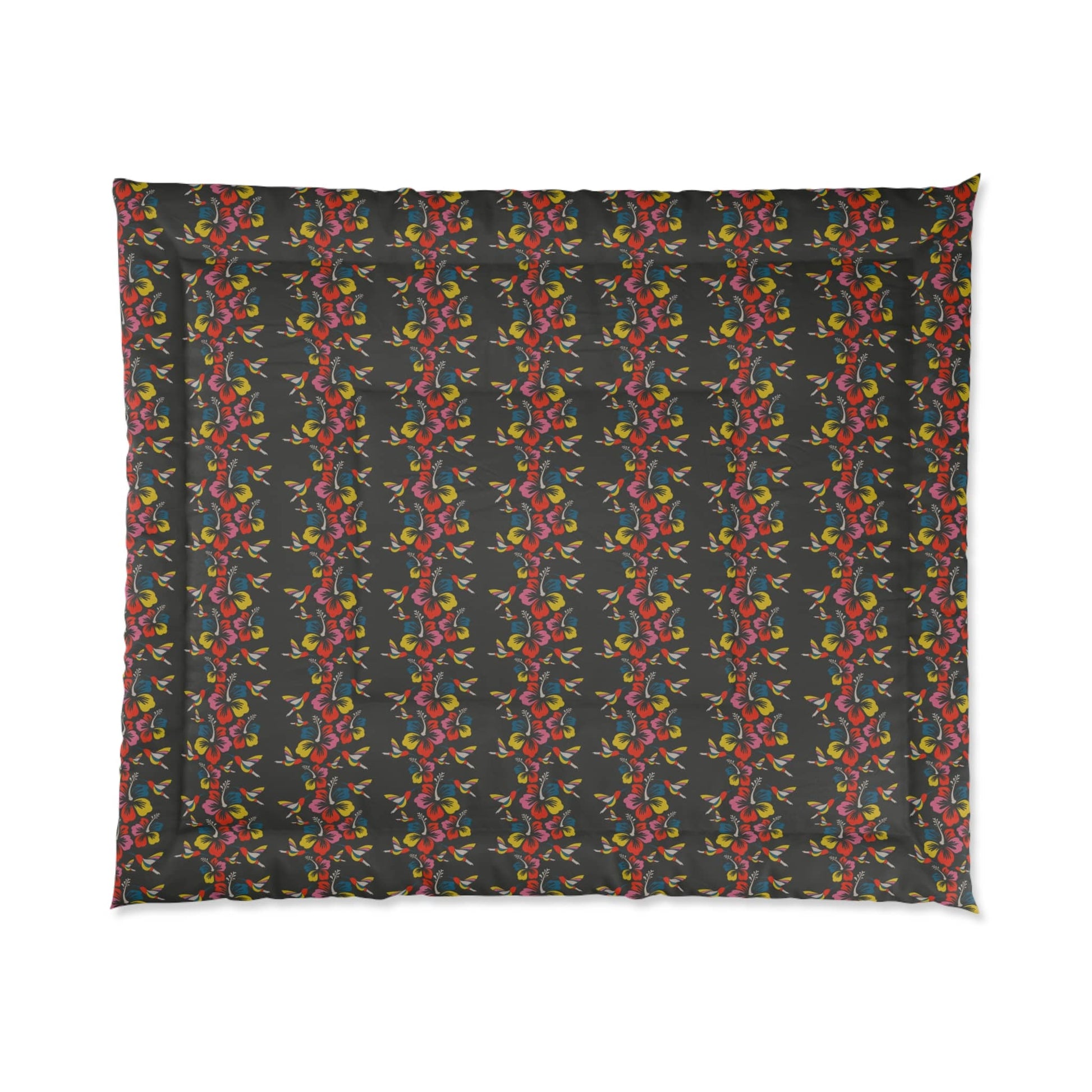 Hummingbirds & Hibiscus Flowers Comforter