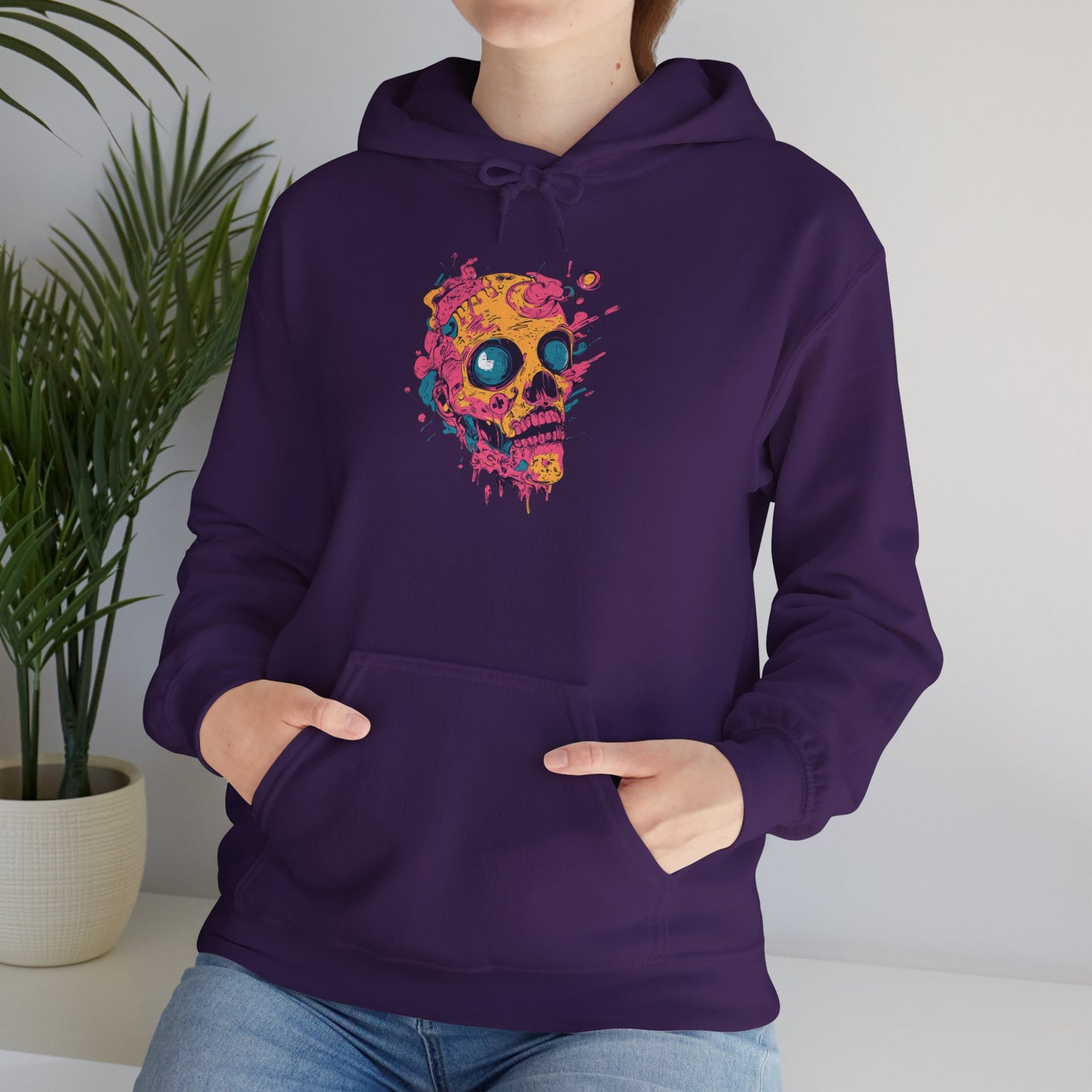 Creepy Skull Heavy Blend™ Hooded Sweatshirt
