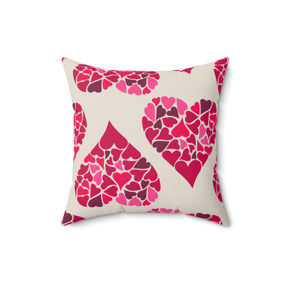 Simple Hearts Throw Pillow