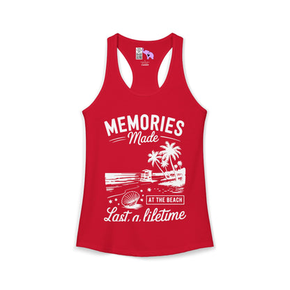 Memories Made at the Beach Last A Lifetime Women's Ideal Racerback Tank