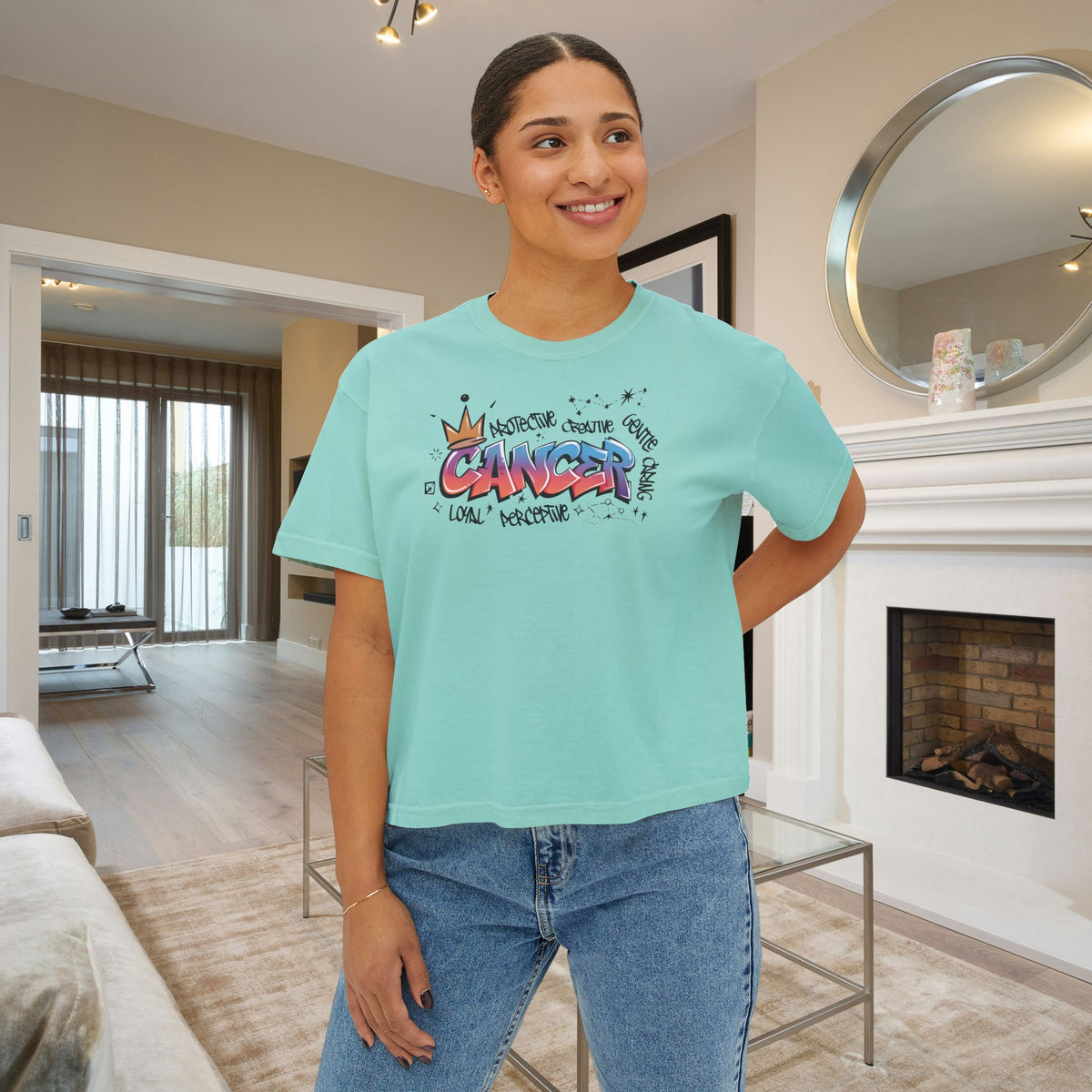 Cancer Street Art Women's Boxy Tee