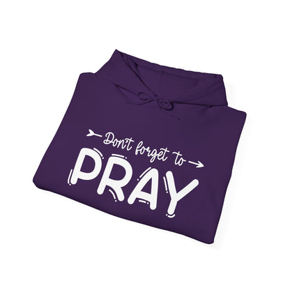 Don't Forget To Pray Heavy Blend™ Hooded Sweatshirt