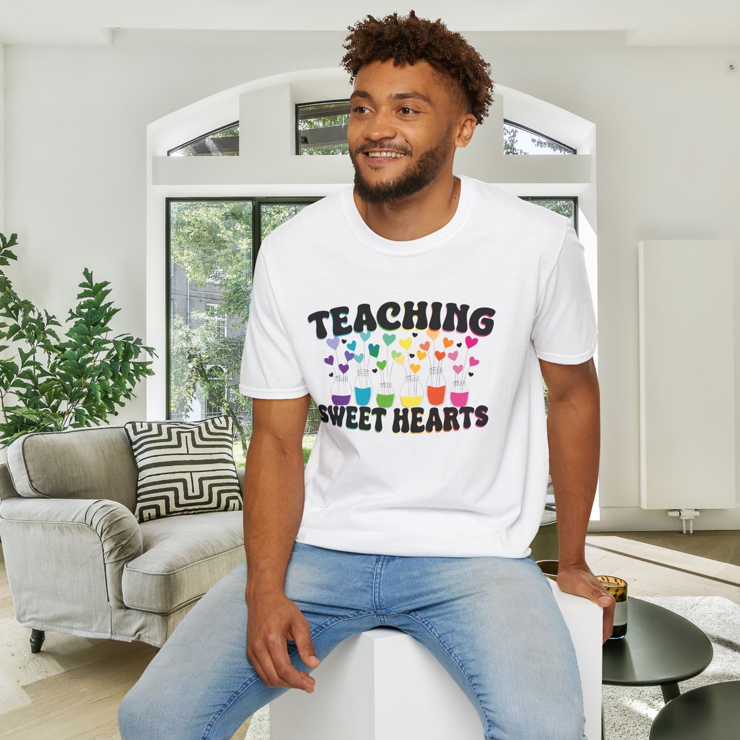Teaching Sweet Hearts Adult T-shirt