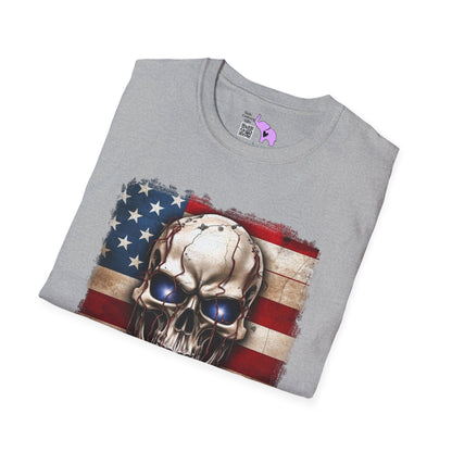 America Skull Adult T-shirt