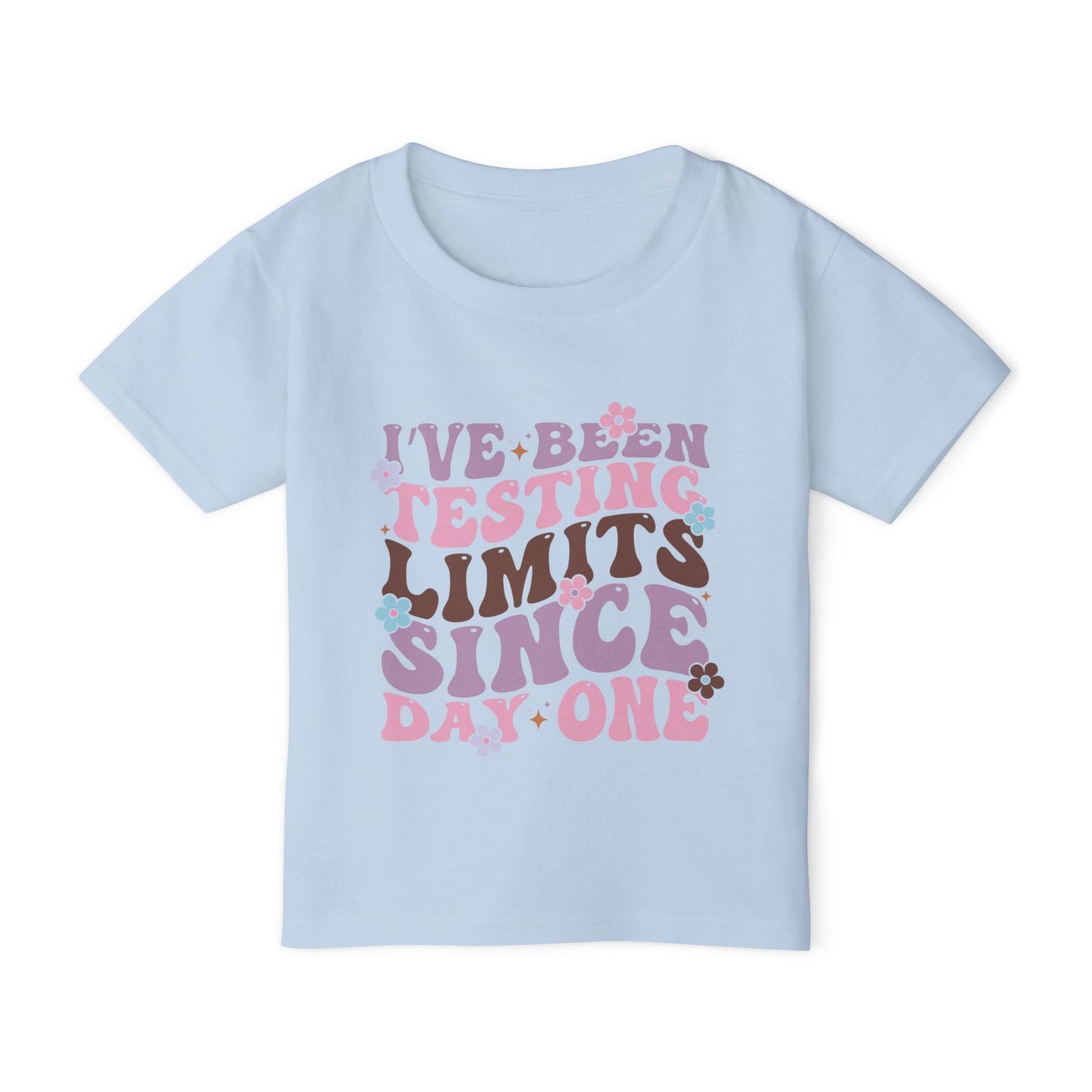 I've Been Testing Limits Since Day One Heavy Cotton™ Toddler T-shirt