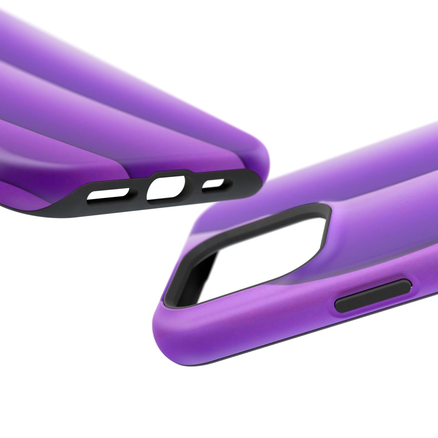 Purple Gradient Stripes MagSafe® Compatible Tough Case for iPhone
