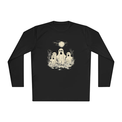 Creepy Ghost Trio Adult Long Sleeve Tee