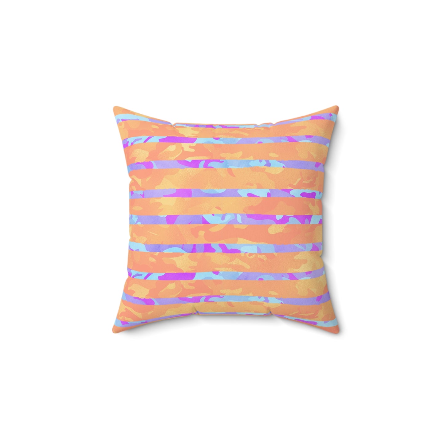 Split Spectrum Camo Throw Pillow