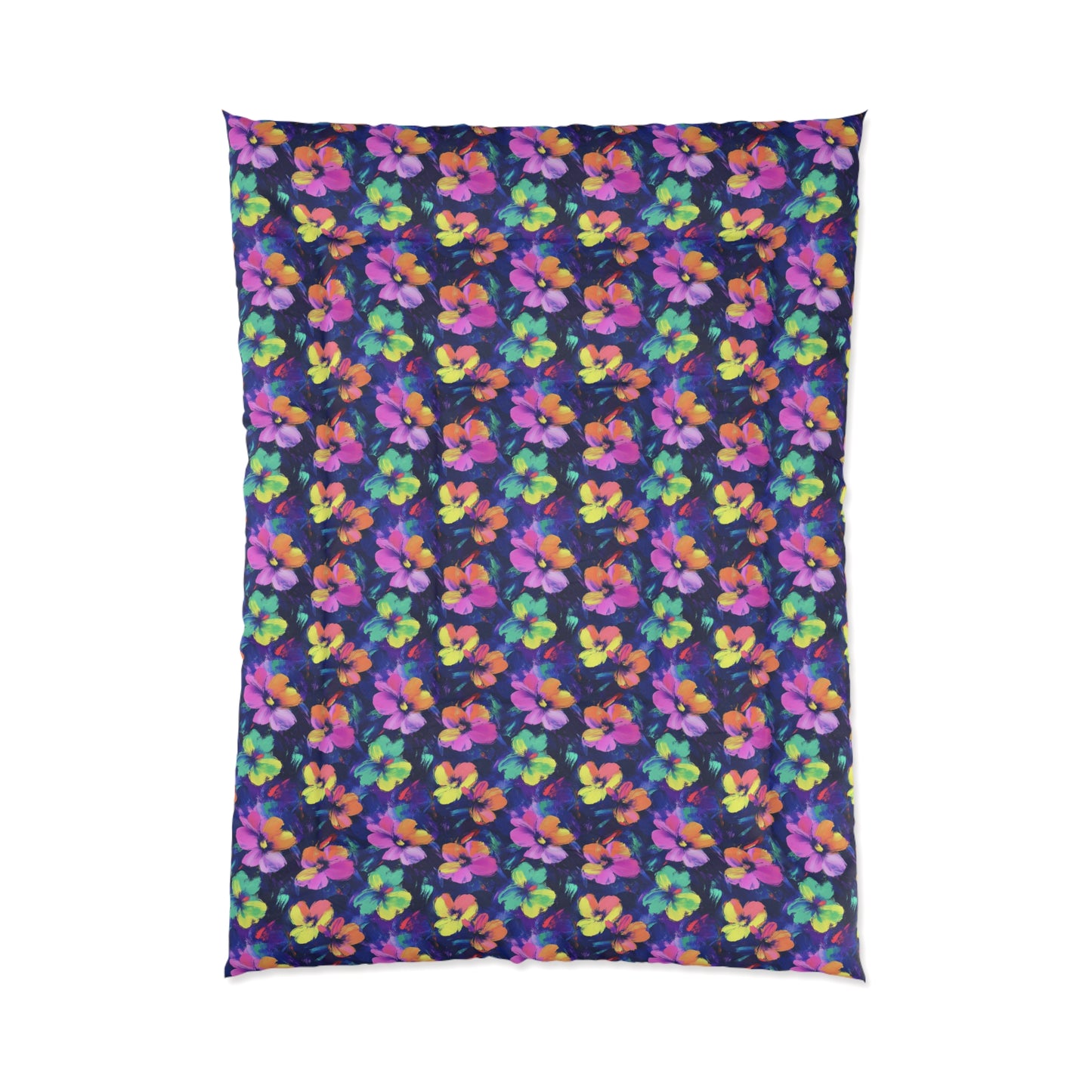 Watercolor Flowers Comforter