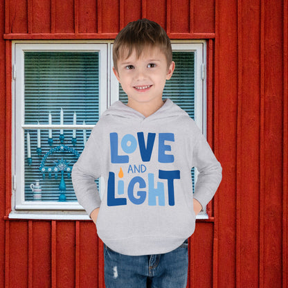 Hanukkah Love & Light 2 Toddler Pullover Fleece Hoodie