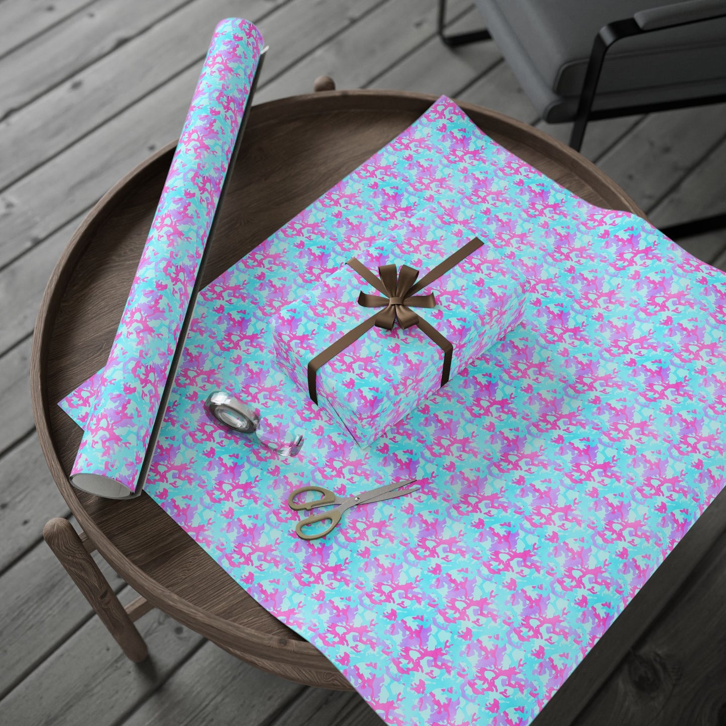 Cotton Candy Camo Wrapping Paper