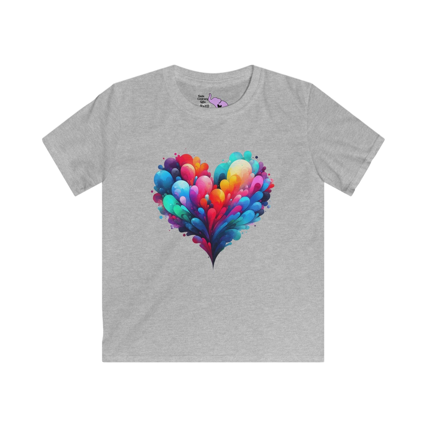 All the Feels Heart Youth Softstyle Tee