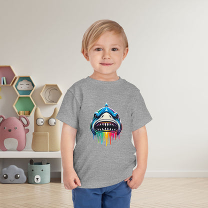 Colorful Shark Toddler Tee
