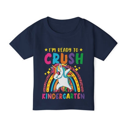 I'm Ready to CRUSH Kindergarten Unicorn Heavy Cotton™ Toddler T-shirt