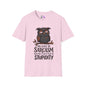 ""My Level of Sarcasm Depends on Your Level of Stupidity (Owl) Adult T-shirt
