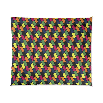 Colorful Bricks Comforter