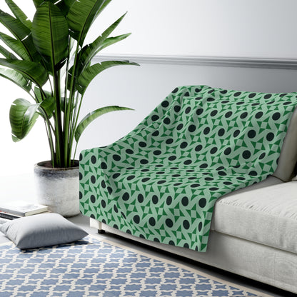 Emerald Pinwheels Basic Bedding Set