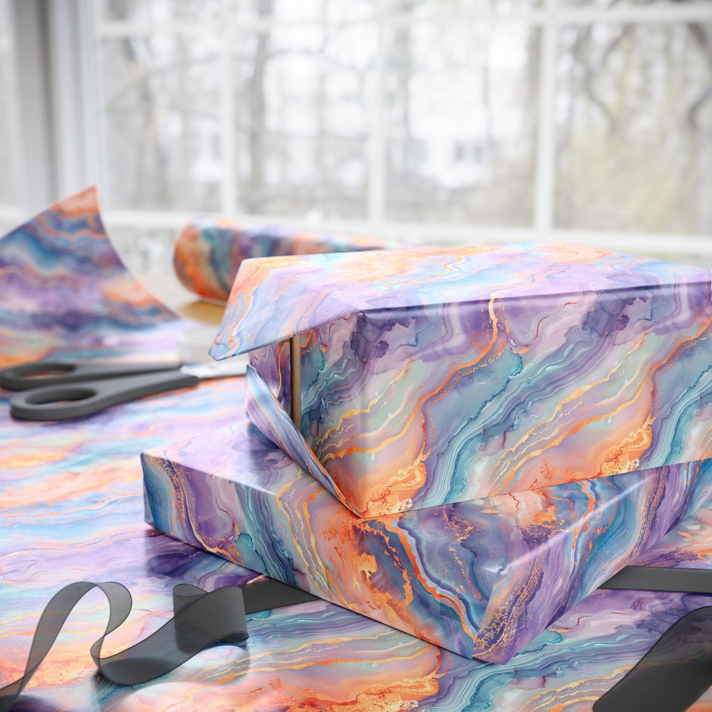 Dreamwave Marble Wrapping Paper