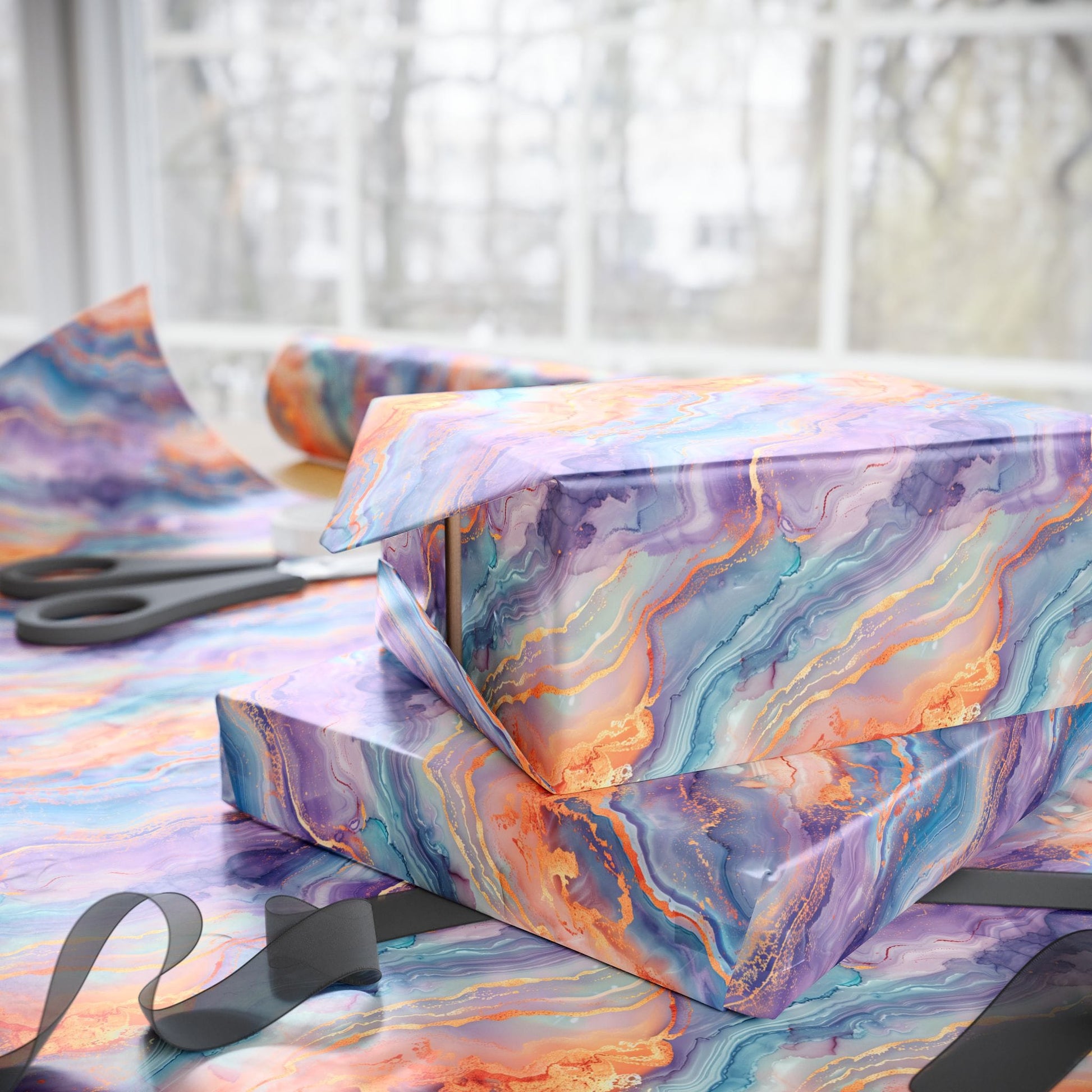 Dreamwave Marble Wrapping Paper
