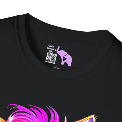 Cool Kitten w/Headphones Adult T-shirt