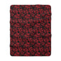 Midnight Poinsettia Garden Fleece Blanket