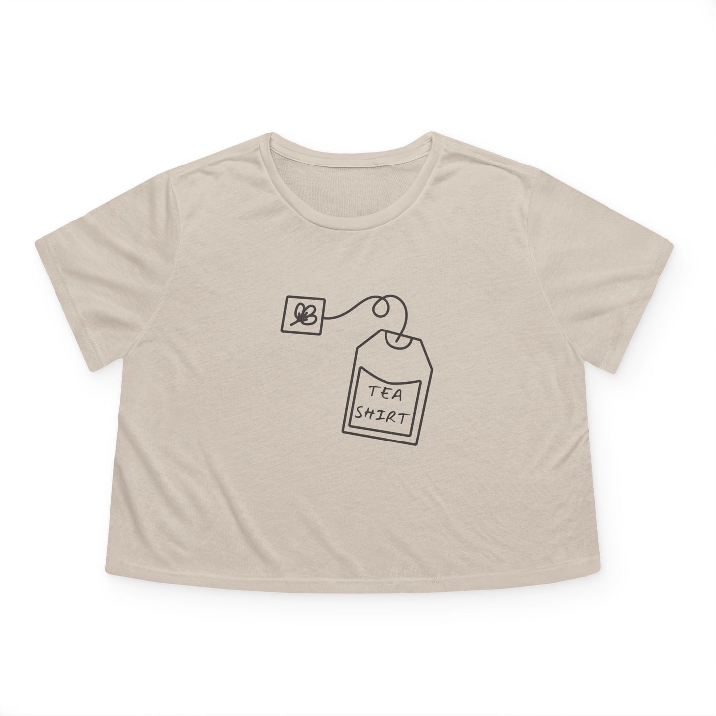 Tea Shirt Women's Flowy Cropped Tee