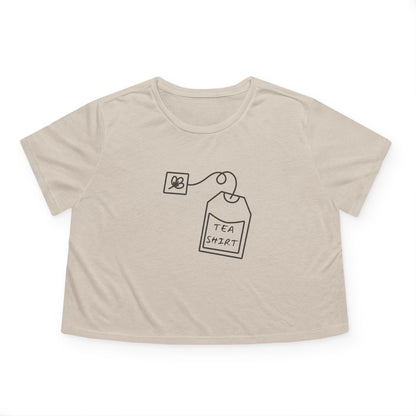 Tea Shirt Women's Flowy Cropped Tee