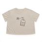Tea Shirt Women's Flowy Cropped Tee