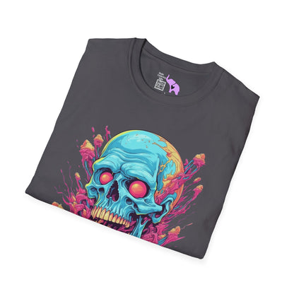Psycho Skull Adult T-shirt