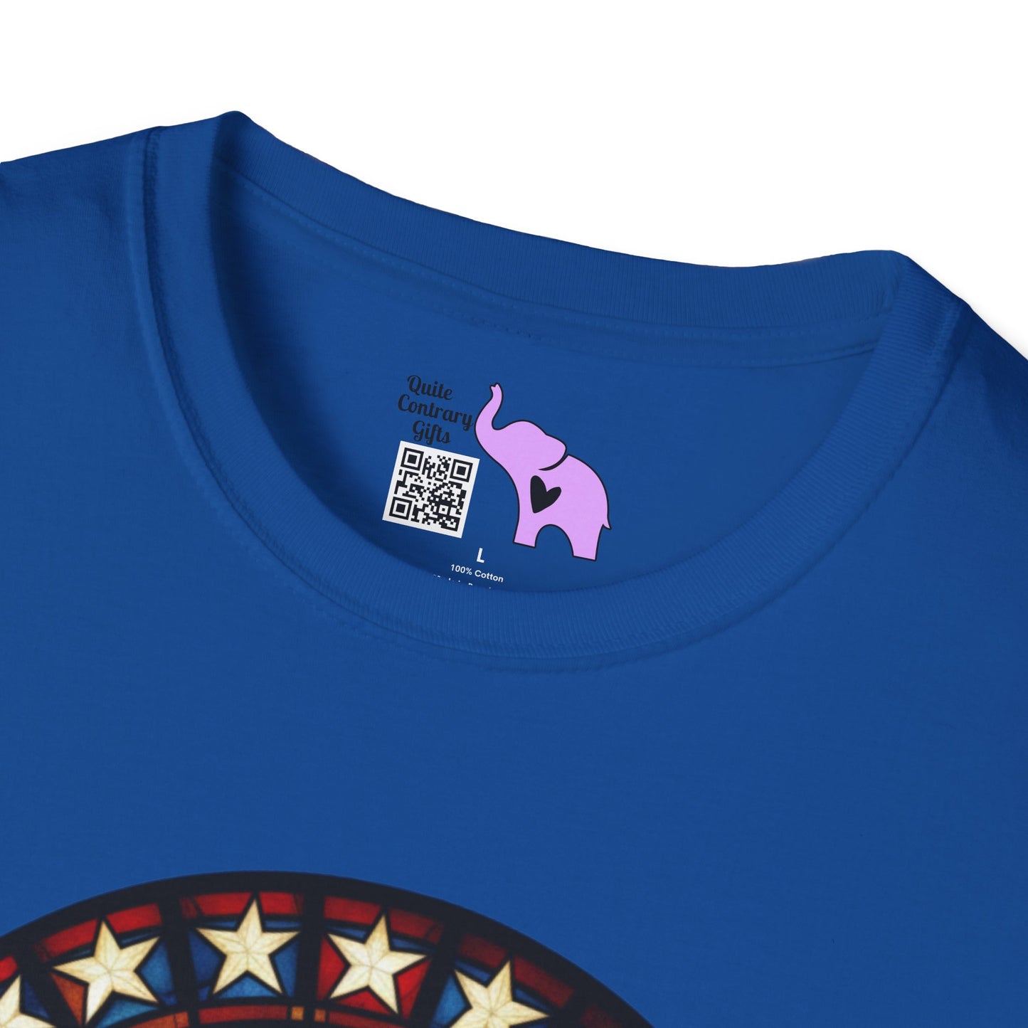 Stained Glass Eagle Adult T-shirt