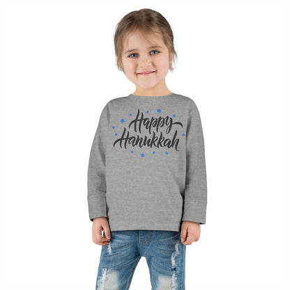 Happy Hanukkah 3 Toddler Long Sleeve Tee