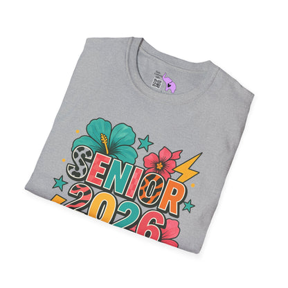 Senior 2026 Flower Power Adult T-shirt