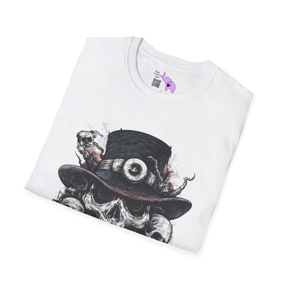 Creepy Skulls w/Top Hat Adult T-shirt