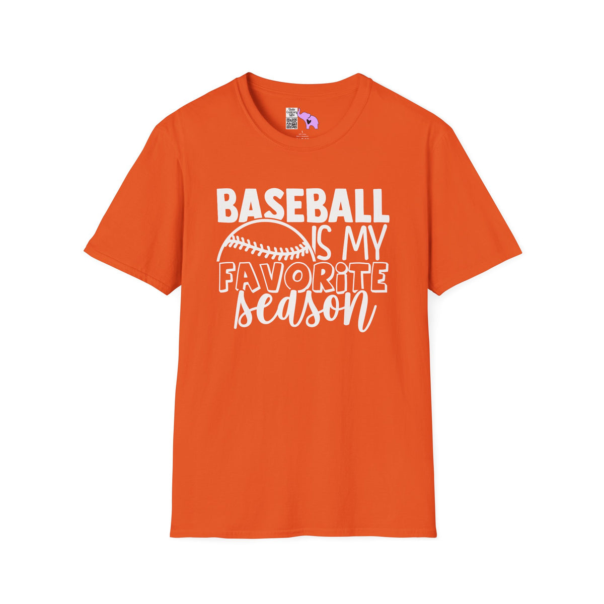 Baseball Is My Favorite Season Adult T-shirt