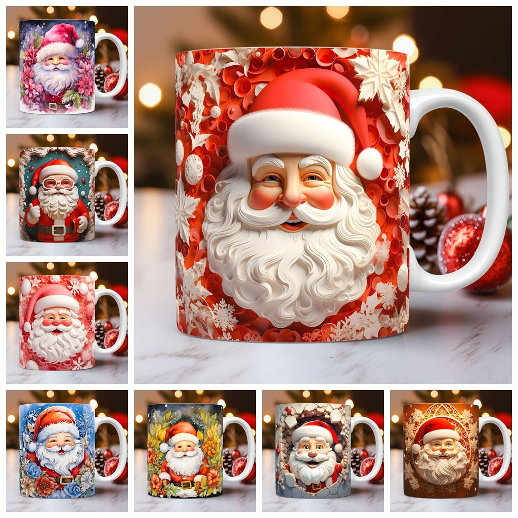 Christmas Theme 3D Image Ceramic Mug