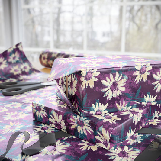 Twilight Daisy Meadow Wrapping Paper