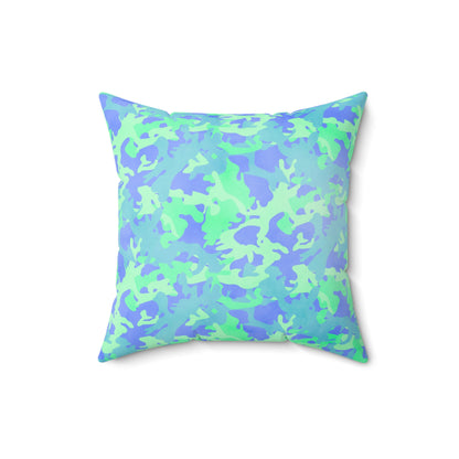 Glacier Grove Camo Throw Pillow