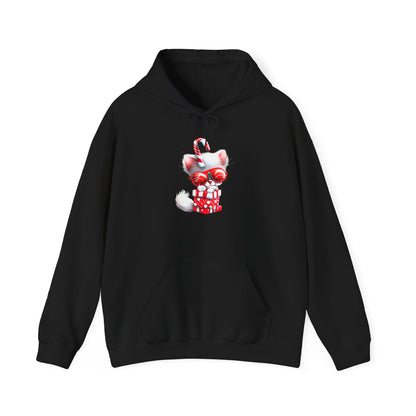 Candy Cane Kitten Heavy Blend™ Hooded Sweatshirt
