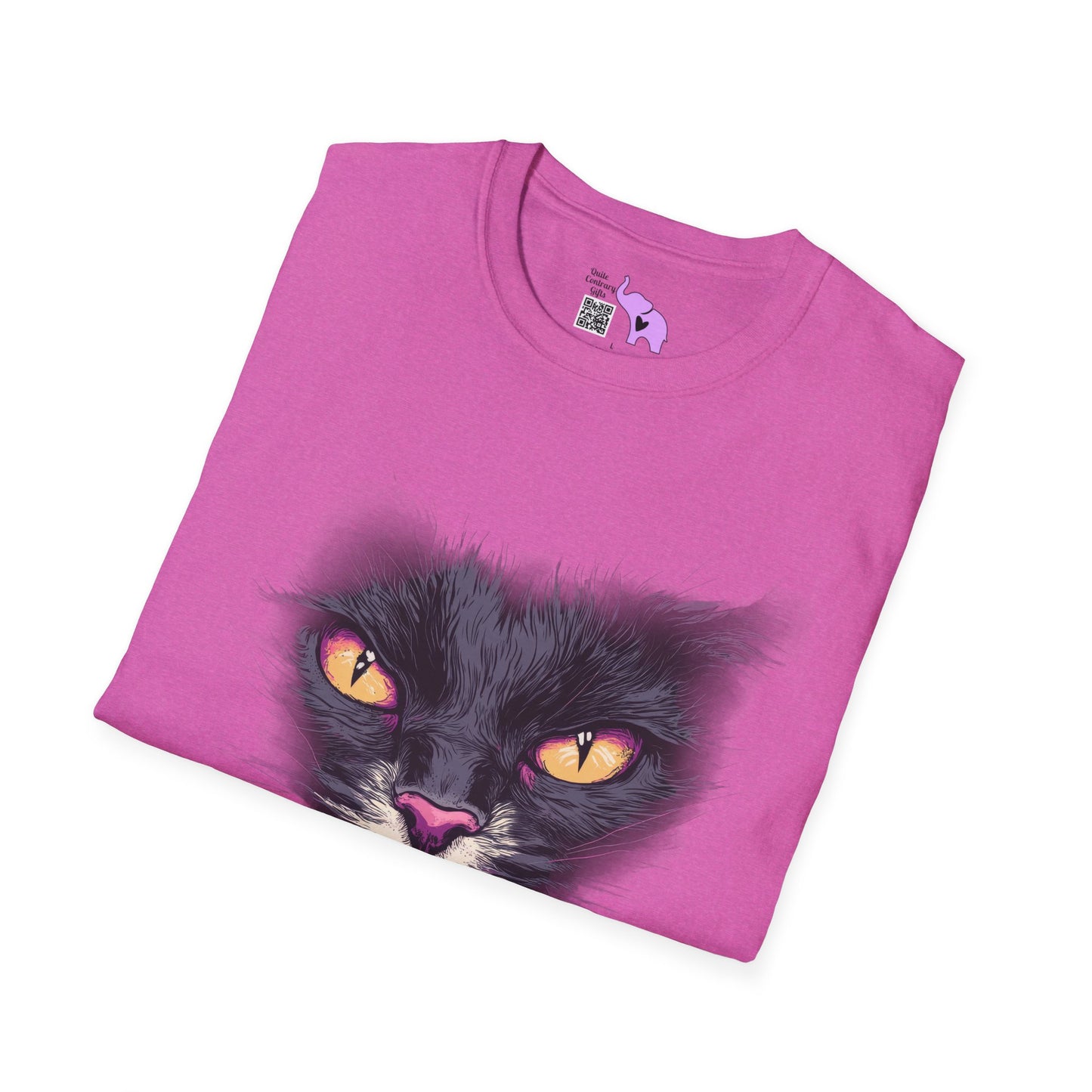 Black Cat Face T-shirt